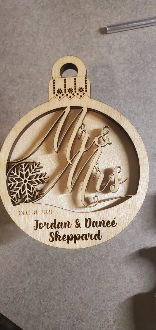 Mr & Mrs Ornament
