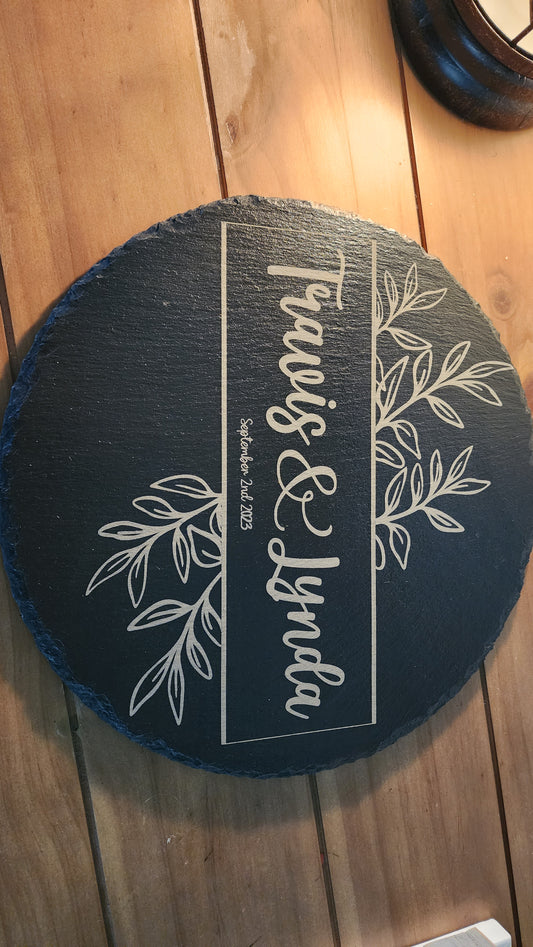 Mr & Mrs. Wedding Slate