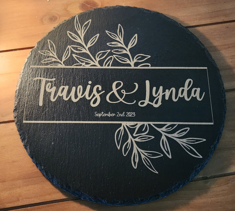 Mr & Mrs. Wedding Slate