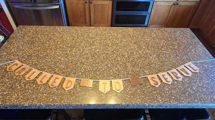 Called to Serve Wooden Banner