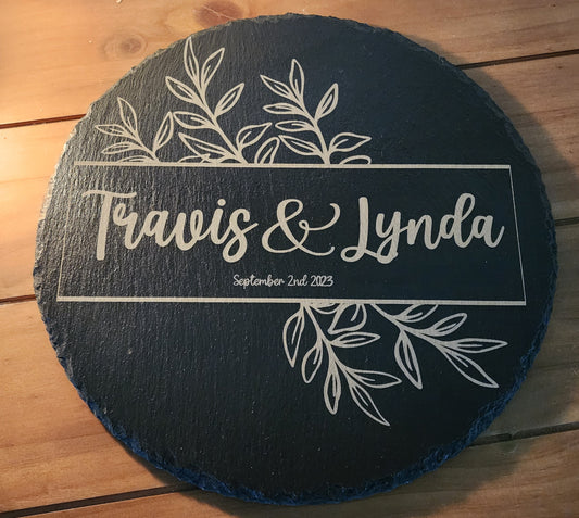 Mr & Mrs. Wedding Slate