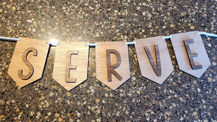 Called to Serve Wooden Banner